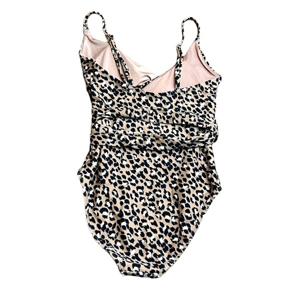 Aerie Leopard Wrap One Piece Swimsuit - Picture 4 of 6